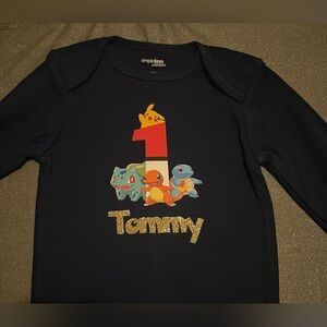 Pokémon Baby Toddler Custom Age and Name Onesie or T-Shirt